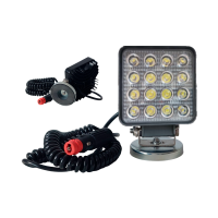 LAMPA ROBOCZA 16LED REFLEKTOR SZPERACZ ZAPALNICZKA NA MAGNES MOCNY Z OSŁONĄ