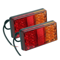 x2 LAMPA TYLNA LED 12V + PODSWIETLENIE TABLICY LAMPY DO PRZYCZEP UNIWERSALNA