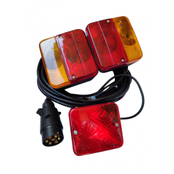 ZESTAW LAMP ŚWIATŁA DO PRZYCZEP + ŚWIATŁO PRZECIWMGIELNE, WTYCZKA 7 pin