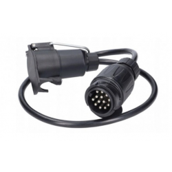 ADAPTER PRZEJŚCIÓWKA 13/7 Z PRZEWODEM 75 CM 12V WTYCZKA-GNIAZDO