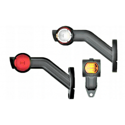 LAMPY OBRYSOWE GABARYTOWA LED KOMPLET 3-FUNKCYJNA FT-140 F
