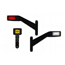 LAMPA OBRYSOWA LED BOCZNA 3-FUNKCYJNA KOMPLET