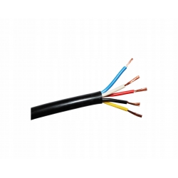 PRZEWÓD ELEKTRYCZNY KABEL 5-żyłowy YLY-S 5x0,75mm SAMOCHODOWY CZARNY LINKA
