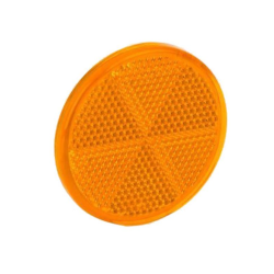 ODBLASK DO PRZYCZEP PRZYKLEJANY ŻÓŁTY OKRĄGŁY fi 60mm