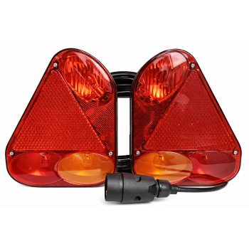 GOTOWY ZESTAW LAMP ŚWIATŁA LAMPY DO PRZYCZEP 7 PIN