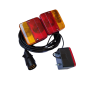 ZESTAW LAMP ŚWIATŁA DO PRZYCZEP + ŚWIATŁO PRZECIWMGIELNE, WTYCZKA 7 pin
