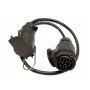 ADAPTER PRZEJŚCIÓWKA 13/7 Z PRZEWODEM 75 CM 12V WTYCZKA-GNIAZDO