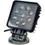 LAMPA ROBOCZA REFLEKTOR 9 LED 12/24V SZPERACZ MAGNES WTYCZKA ZAPALNICZKI