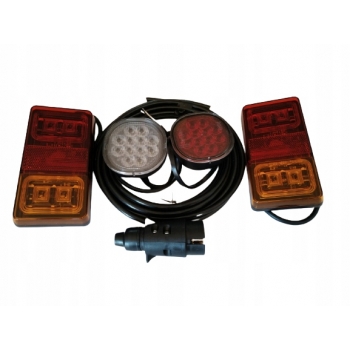 ZESTAW LAMP LED DO PRZYCZEP COFANIA PRZECIWMGLOWA 13PIN