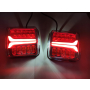 Lampy tylne komplet, lampy LED z dynamicznym kirunkowskazem 12/24 V