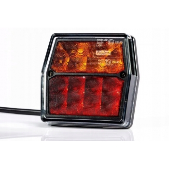 ZESTAW LAMP LED PRZYCZEP TRÓJKĄT ODBLASK 7 PIN