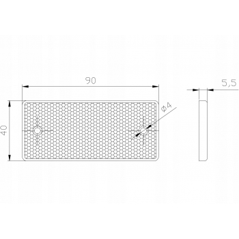 ZESTAW LAMP LED PRZYCZEP TRÓJKĄT ODBLASK 7 PIN