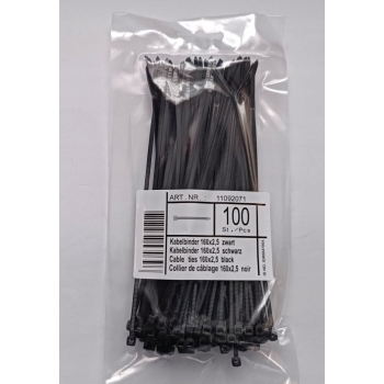 OPASKI KABLOWE ZACISKOWE TRYTYTKI 160x2,5mm 100 szt