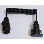 PRZEDŁUŻKA ADAPTER 13/7 KABEL SPIRALNY REDUKCJA 2M