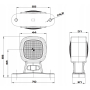 KOMPLET LAMPA OBRYSOWA GABARYTOWA LED 12-24V x2SZT