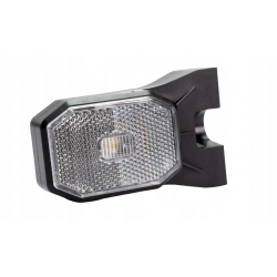 LAMPA OBRYSOWA BIAŁA LED 12-24V NA PRZÓD + ODBLASK