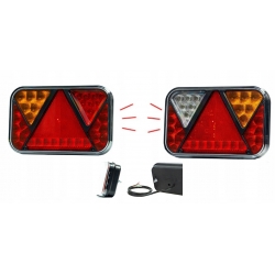ZESTAW LAMPA TYLNA LED LAWET PRZYCZEP +WSTECZNE 6F