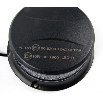LAMPA BŁYSKOWA PICO LED MAGNES KOGUT 12-24V STROBO