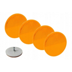ODBLASK ŻÓŁTY OKRĄGŁY DO PRZYCZEP 78mm PRZYKRĘCANY ZE ŚRUBĄ M5 ODBLASK ŻÓŁTY OKRĄGŁY DO PRZYCZEP 78mm PRZYKRĘCANY ZE ŚRUBĄ M5