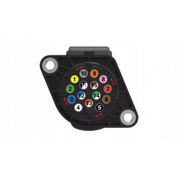 GNIAZDO NACZEPY 24V 15 PIN TYP ADR TIR NACZEPA