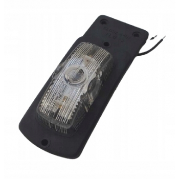LAMPA OBRYSOWA BIAŁA WISZĄCA OBRYSÓWKA + ŻARÓWKA