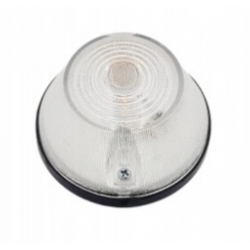 LAMPA OBRYSOWA BIAŁA NISKA OKRĄGŁA OBRYSÓWKA NA PRZÓD