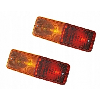 LAMPY TYLNE ZESPOLONE PRZYCZEPA ROLNICZA +TRÓJKĄTY ODBLASKOWE