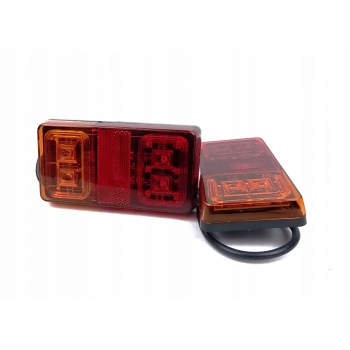 ZESTAW LAMPY TYLNE LED 12V 24 V + ODBLASK TRÓJKĄT