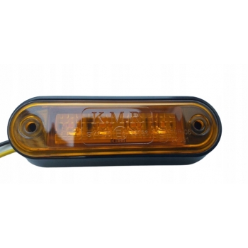 LAMPA OBRYSOWA ŻÓŁTA LEDOWA BOCZNA 12/24V 4xLED