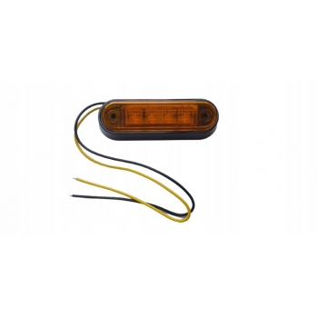 LAMPA OBRYSOWA ŻÓŁTA LEDOWA BOCZNA 12/24V 4xLED