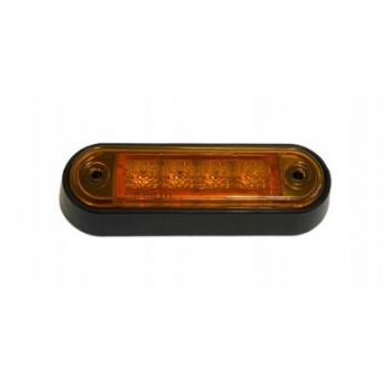 LAMPA OBRYSOWA ŻÓŁTA LEDOWA BOCZNA 12/24V 4xLED