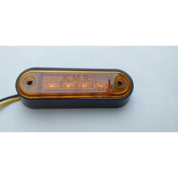 LAMPA OBRYSOWA ŻÓŁTA LEDOWA BOCZNA 12/24V 4xLED