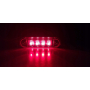 LAMPA OBRYSOWA LEDOWA CZERWONA 12/24V 4xLED TYŁ