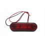 LAMPA OBRYSOWA LEDOWA CZERWONA 12/24V 4xLED TYŁ