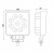 LAMPA ROBOCZA REFLEKTOR 9 LED 27W 12-24V SZPERACZ
