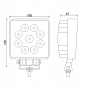 LAMPA ROBOCZA REFLEKTOR 9 LED 27W 12-24V SZPERACZ