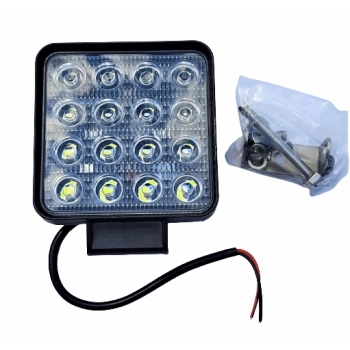 LAMPA ROBOCZA HALOGEN 16 LED 12/24V SZPERACZ REFLEKTOR