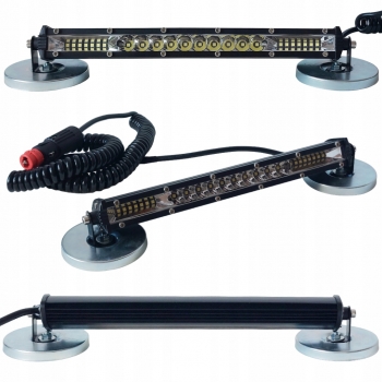 PANEL 24 LED ŚWIATŁO LAMPA ROBOCZA SPOT 12-24V NA MAGNES WTYK ZAPALNICZKI