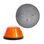 LAMPA OBRYSOWA ŻÓŁTA NISKA OKRĄGŁA OBRYSÓWKA BOCZNA NA ŻARÓWKĘ