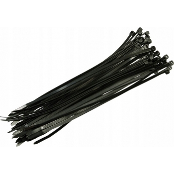 OPASKI KABLOWE ZACISKOWE TRYTYTKI 4,8 mm x 250 mm 100 szt. CZARNE UV MOCNE