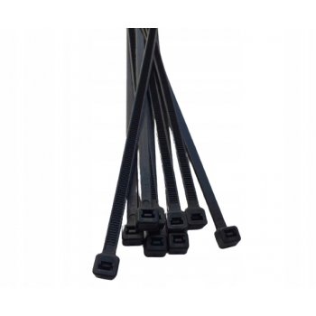 OPASKI KABLOWE ZACISKOWE TRYTYTKI 4,8 mm x 250 mm 100 szt. CZARNE UV MOCNE