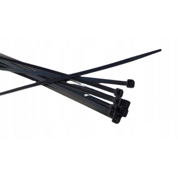 OPASKI KABLOWE ZACISKOWE TRYTYTKI 4,8 mm x 250 mm 100 szt. CZARNE UV MOCNE