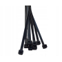 OPASKI KABLOWE ZACISKOWE TRYTYTKI 4,8 mm x 250 mm 100 szt. CZARNE UV MOCNE
