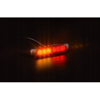 LAMPA TYLNA UNIWERSALNA DO PRZYCZEPKI DIODOWA LED 3-FUNKCYJNA 12-24V WĄSKA
