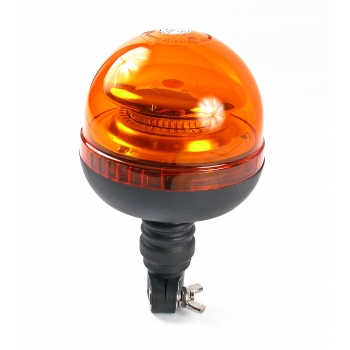 LAMPA BŁYSKOWA KOGUT 36 LED 12/24V FLEX + TRZPIEŃ TYP O MOCOWANIE LAMPY