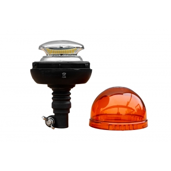 LAMPA BŁYSKOWA KOGUT 36 LED 12/24V FLEX + TRZPIEŃ TYP O MOCOWANIE LAMPY