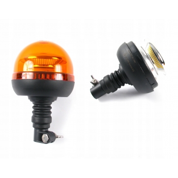 LAMPA BŁYSKOWA KOGUT 36 LED 12/24V FLEX + TRZPIEŃ TYP O MOCOWANIE LAMPY