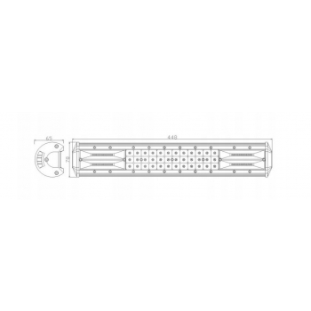 PANEL LED LAMPA ROBOCZA 12/24V 84 LED COMBO DALEKOSIĘŻNA BELKA 45CM