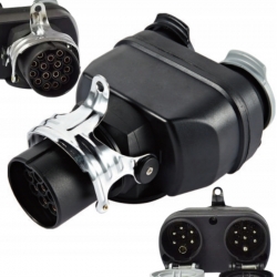 ADAPTER 15/7 ADR 15 PIN 7 PIN ELEKTRYCZNY BOX PRZEJŚCIÓWKA DO CIĘŻARÓWKI 24V