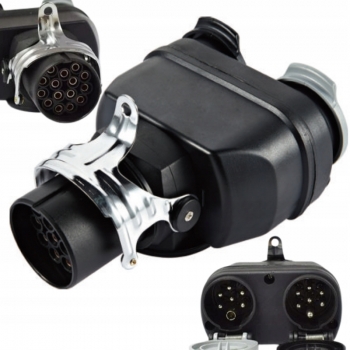 ADAPTER 15/7 15 PIN 7 PIN ELEKTRYCZNY BOX PRZEJŚCIÓWKA DO CIĘŻARÓWKI 24V